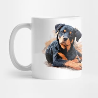 Rottweiler Welpe Mug